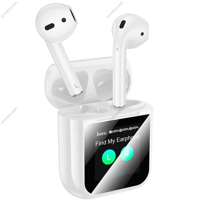 Бездротові Bluetooth навушники HOCO EW80 Magnificent true wireless touch screen BT 5.4 White