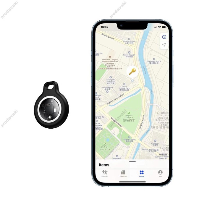 Пошуковий трекер HOCO E91 Tiger intelligent positioning anti-lost device iOS 4PCS White