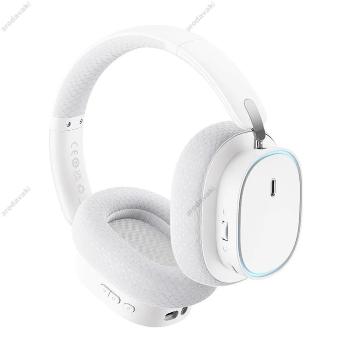 Бездротові Bluetooth навушники Baseus AeQur GH02 Gaming Wireless Headphones White A00050800211-00