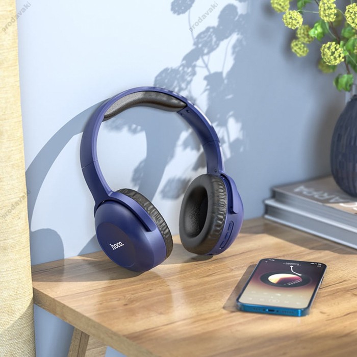 Бездротові Bluetooth навушники Hoco W33 Art sount BT 5.0 Blue