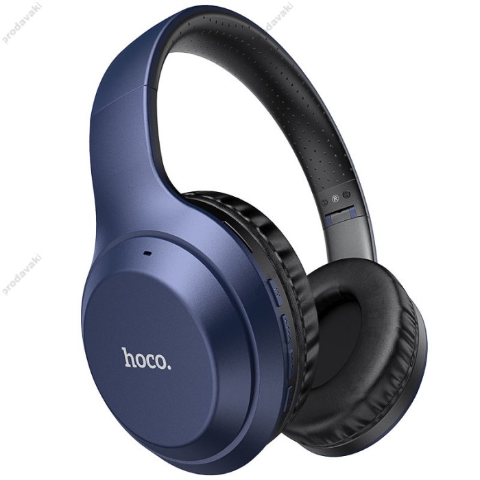 Бездротові Bluetooth навушники HOCO W30 Fun move headphones BT 5.0 Blue