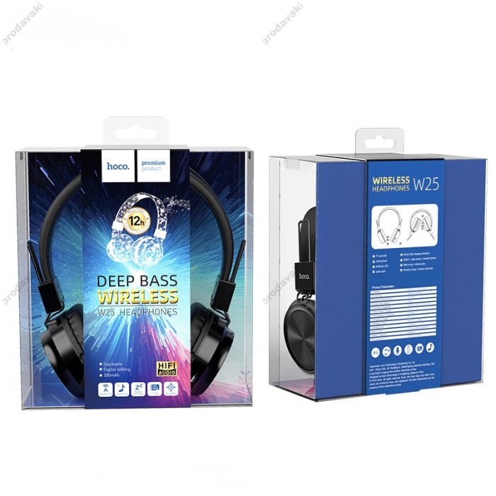 Бездротові Bluetooth навушники HOCO W25 Promise ws headphones Black