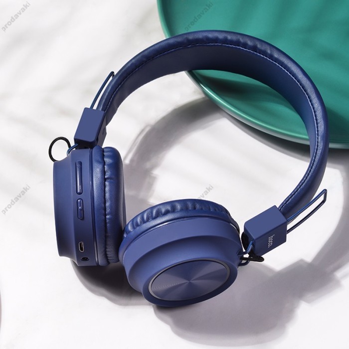 Бездротові Bluetooth навушники HOCO W25 Promise ws headphones Blue