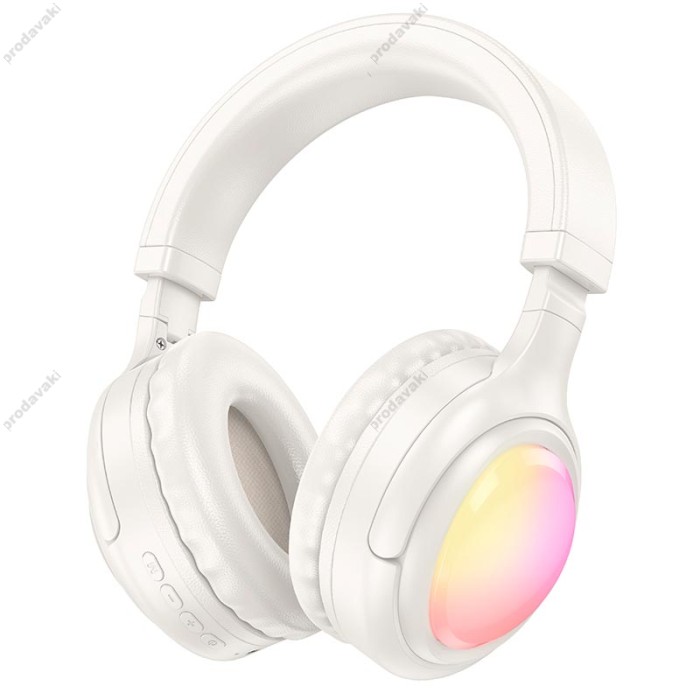 Бездротові Bluetooth навушники Hoco W48 Focus BT headphones Milky White