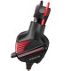 Дротові навушники BOROFONE BO101 Racing GAMING with mic Black-red