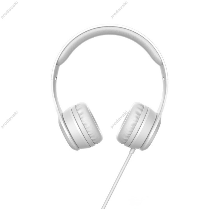 Дротові навушники HOCO W21 Graceful charm wire control headphones Grey