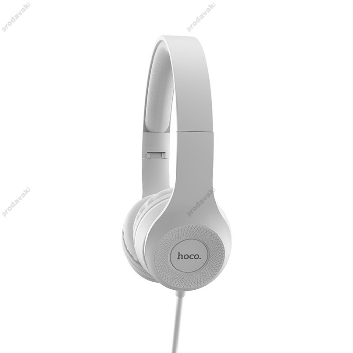 Дротові навушники HOCO W21 Graceful charm wire control headphones Grey