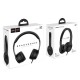 Дротові навушники HOCO W21 Graceful charm wire control headphones Black
