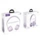 Дротові навушники HOCO W21 Graceful charm wire control headphones Purple