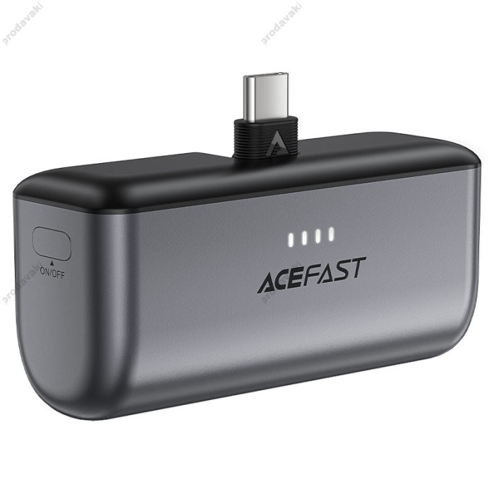 Повербанк портативний акумулятор Power bank ACEFAST M9 PD capsule Type-C 20W 5000 mAh Black