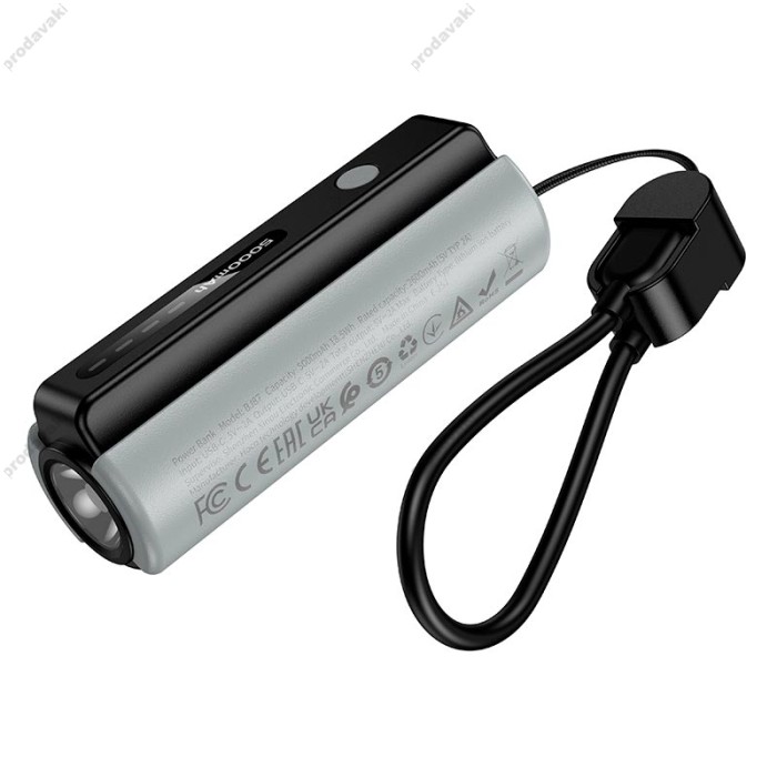 Повербанк портативний акумулятор Power bank BOROFONE BJ87 Star 5000 mAh Black