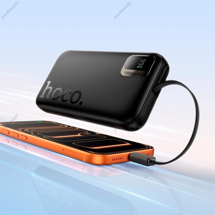 Повербанк портативний акумулятор Power bank HOCO Q51 Key 20W 10000 mAh Black