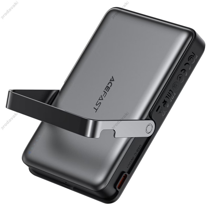 Повербанк портативний акумулятор Power bank Acefast M17 fast charging MagSafe магнітний 22.5W 10000 mAh Black