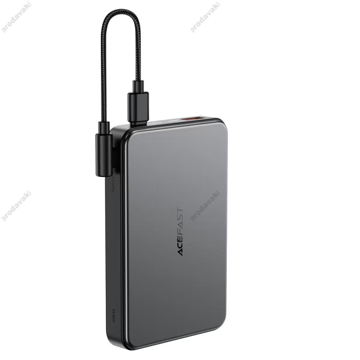 Повербанк портативний акумулятор Power bank Acefast M31 fast charging MagSafe магнітний 22.5W 10000 mAh Black