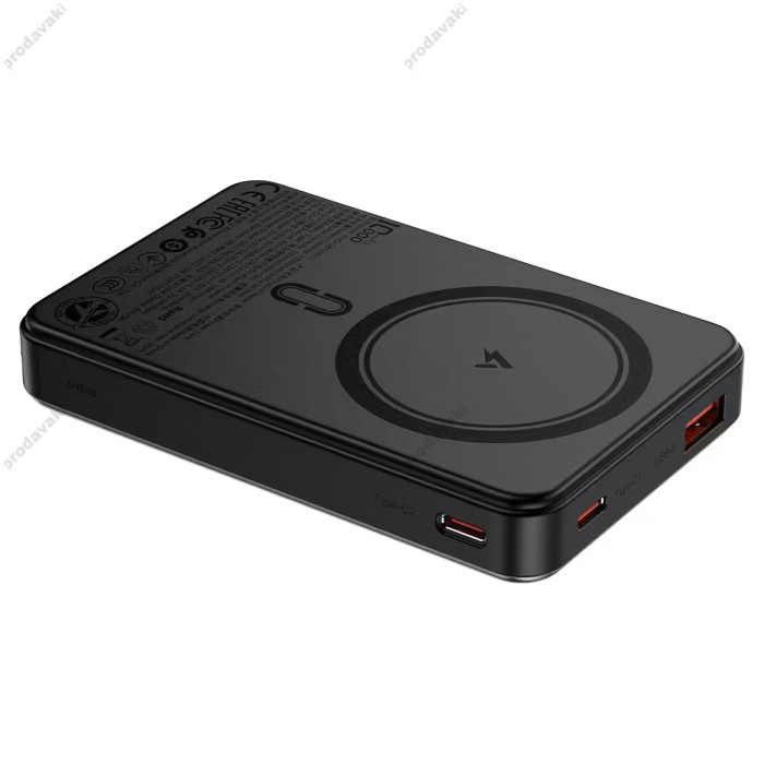 Повербанк портативний акумулятор Power bank Acefast M31 fast charging MagSafe магнітний 22.5W 10000 mAh Black