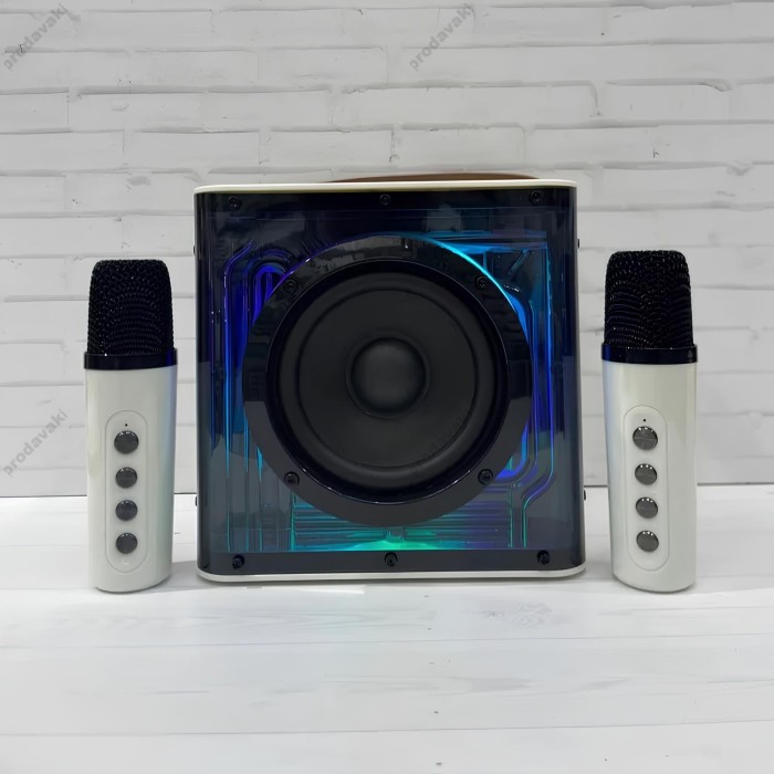 Портативна колонка Bluetooth CH CL-227 мікрофон 2шт 10W White