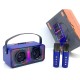 Портативна колонка Bluetooth CH QiXi SK-2065 мікрофон 2 шт 30W Blue