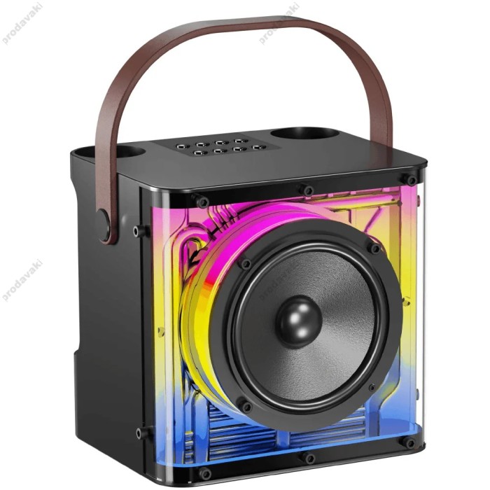 Портативна колонка Bluetooth CH CL-227 мікрофон 2 шт 10W Black