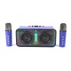 Портативна колонка Bluetooth CH QiXi SK-2065 мікрофон 2 шт 30W Blue