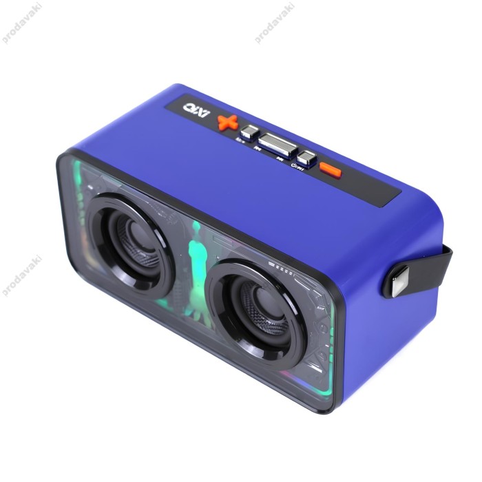 Портативна колонка Bluetooth CH QiXi SK-2065 мікрофон 2 шт 30W Blue