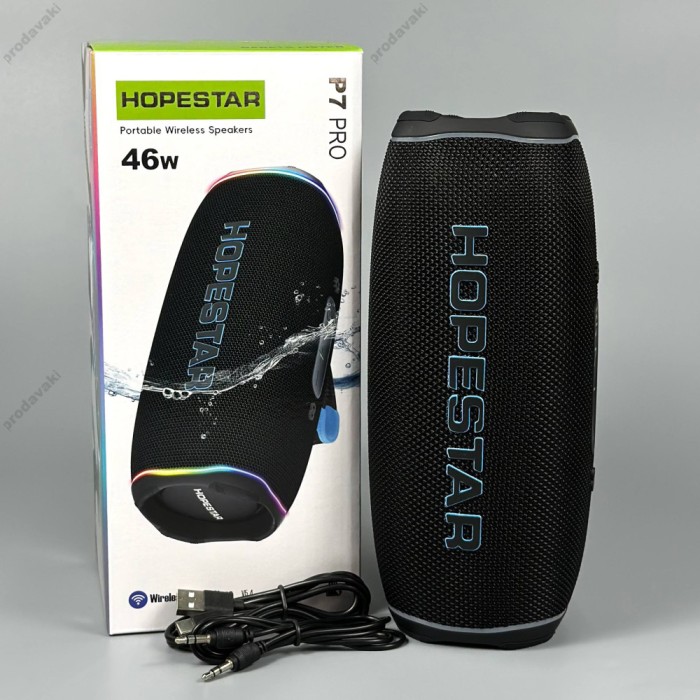Портативна колонка Bluetooth Hopestar P7 Pro 46W Black