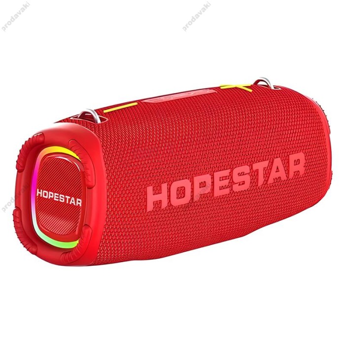 Портативна колонка Bluetooth Hopestar A6 MAX 80W Red