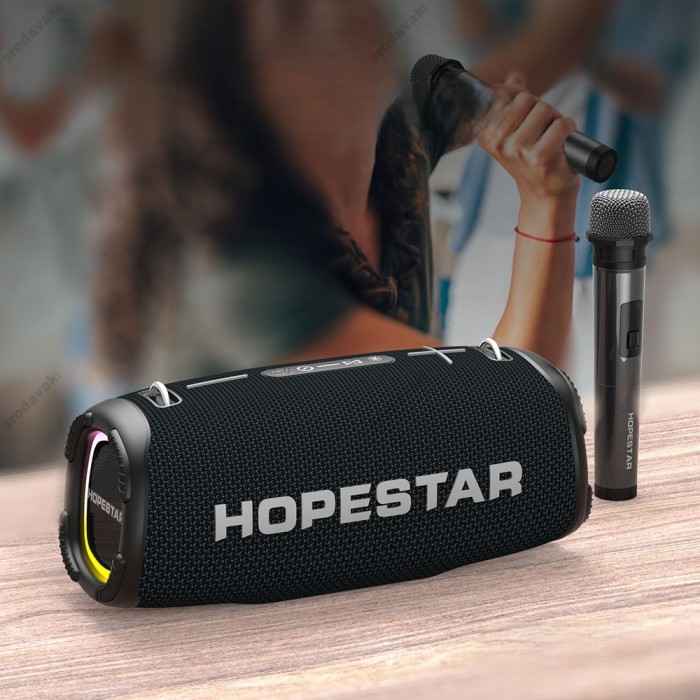 Портативна колонка Bluetooth Hopestar A6 MAX 80W Black
