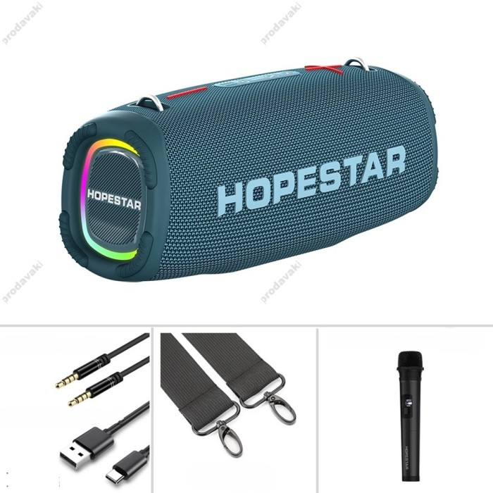 Портативна колонка Bluetooth Hopestar A6 MAX 80W Blue