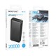 Повербанк портативний акумулятор Power bank BOROFONE BJ78A Clever 20000 mAh Black