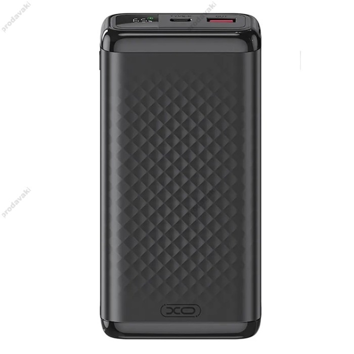 Повербанк портативний акумулятор Power bank XO PB309 Digital charge 22.5W 20000 mAh Black