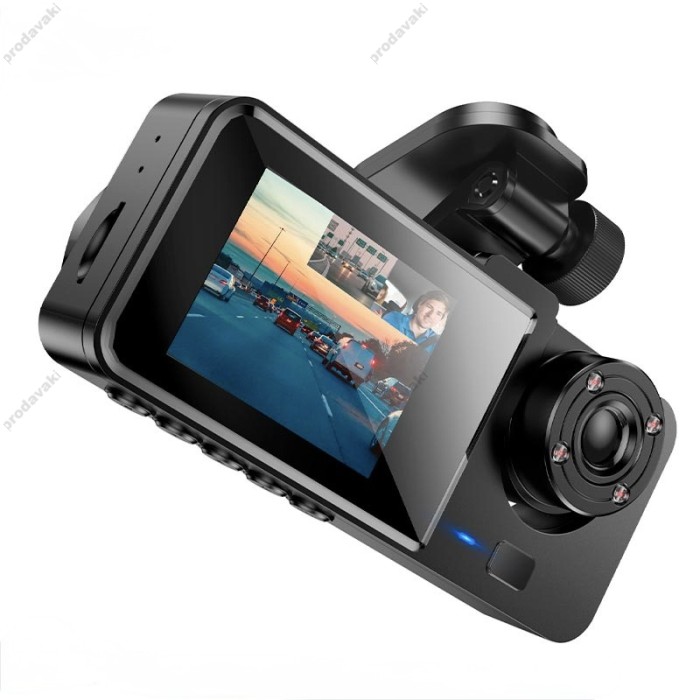 Відеореєстратор HOCO DI63 Universe three-screen simultaneous display 720p Wi-Fi Black