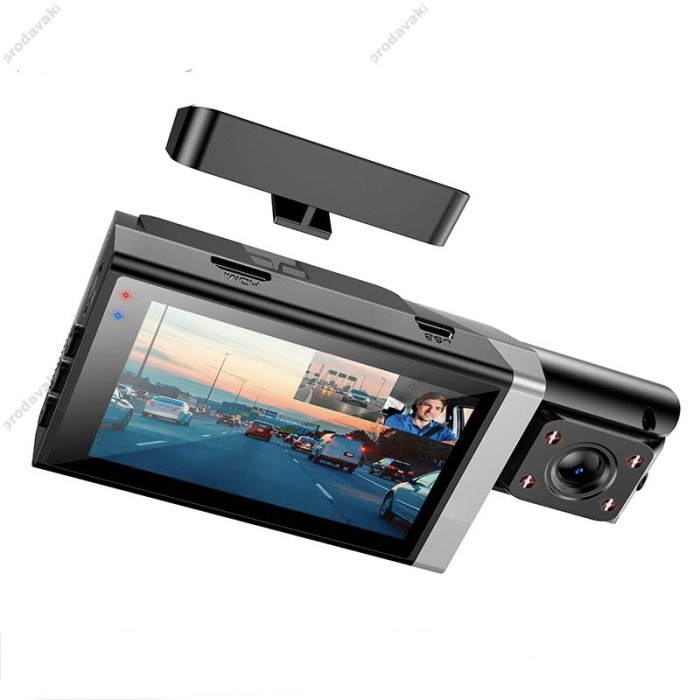 Відеореєстратор HOCO DI64 World three-screen simultaneous display 720p Wi-Fi Black