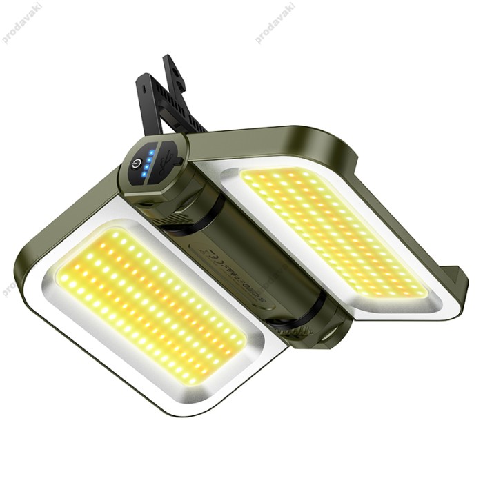 Лампа зовнішня (кемпінгова лампа) HOCO DL22 Firefly solar outdoor camping light Green