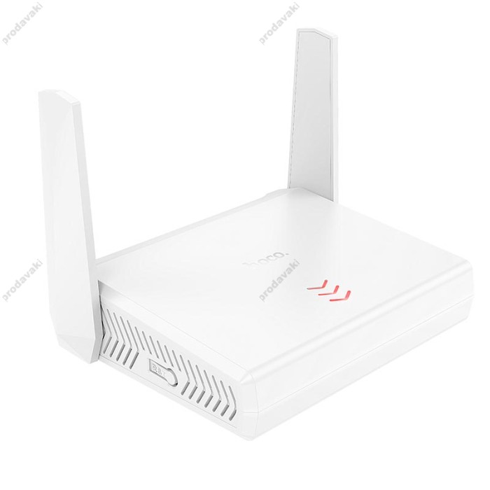 Роутер маршрутизатор Hoco HI36 WiFi4 wireless router 2.4GHz 300Mbps White