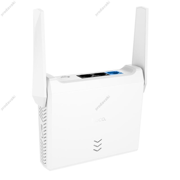Роутер маршрутизатор Hoco HI36 WiFi4 wireless router 2.4GHz 300Mbps White