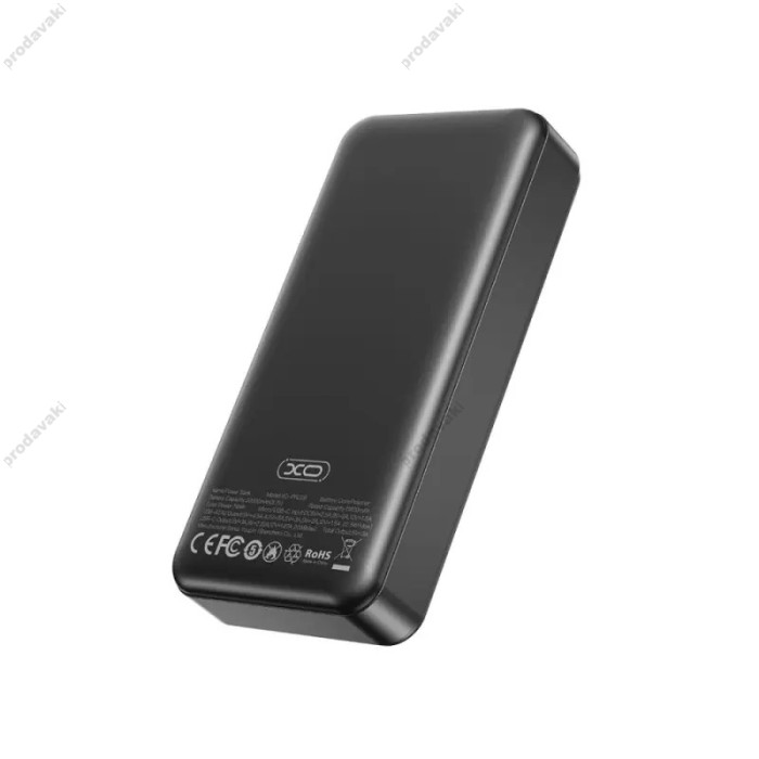 Повербанк портативний акумулятор Power bank XO PR239 fast charging 22.5W 20000 mAh Black