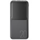 Повербанк портативний акумулятор Power bank XO PR252 Light display 20000 mAh Black