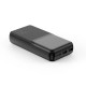 Повербанк портативний акумулятор Power bank XO PR252 Light display 20000 mAh Black