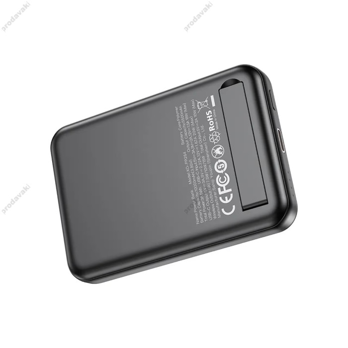 Повербанк портативний акумулятор Power bank XO PR264 MagSafe магнітний 20W 10000 mAh Black