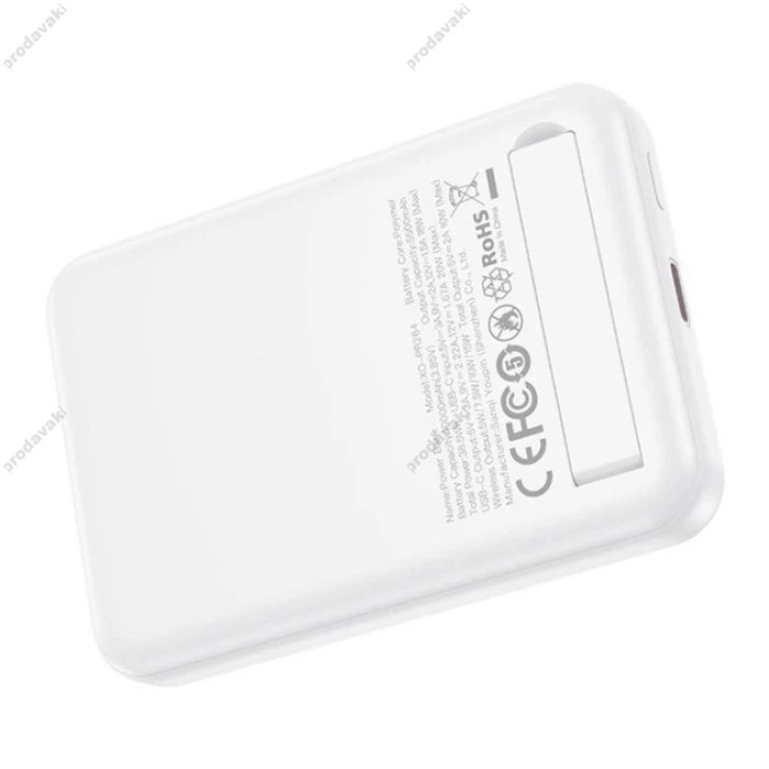 Повербанк портативний акумулятор Power bank XO PR264 MagSafe магнітний 20W 10000 mAh White