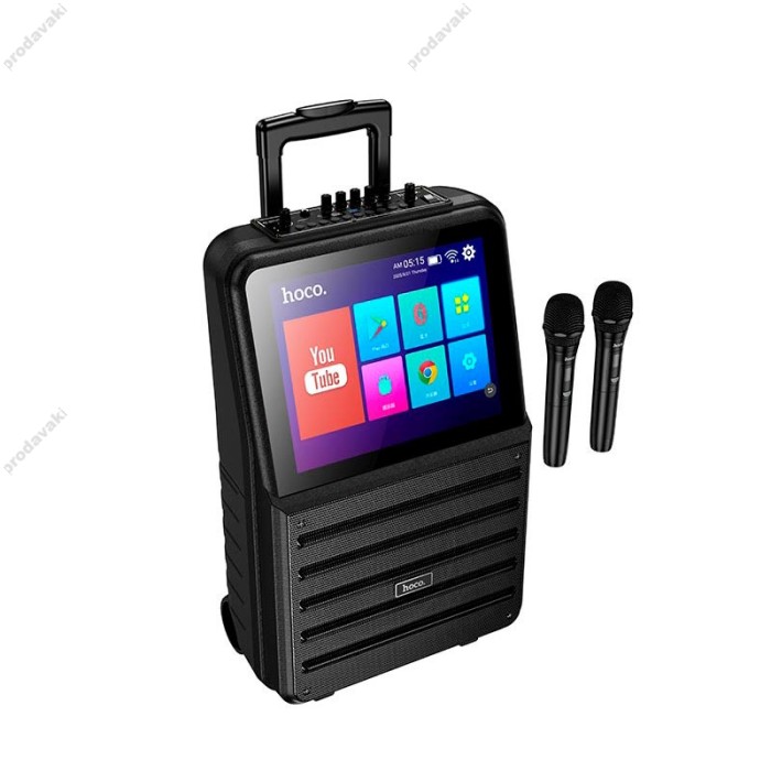 Портативна колонка Bluetooth HOCO DS70 RGB outdoor karaoke 60W Black