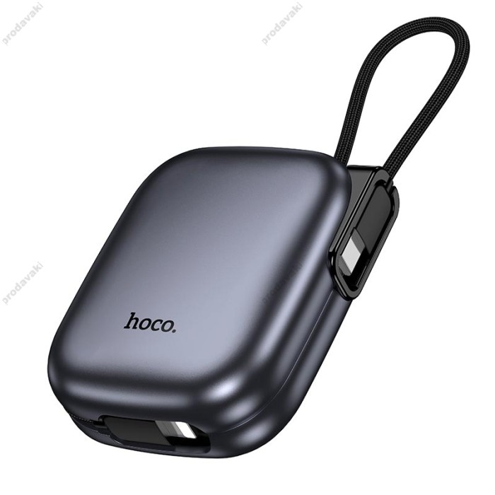 Повербанк портативний акумулятор Power Bank Hoco Q49 Peak 20W 10000 mAh Metal-grey