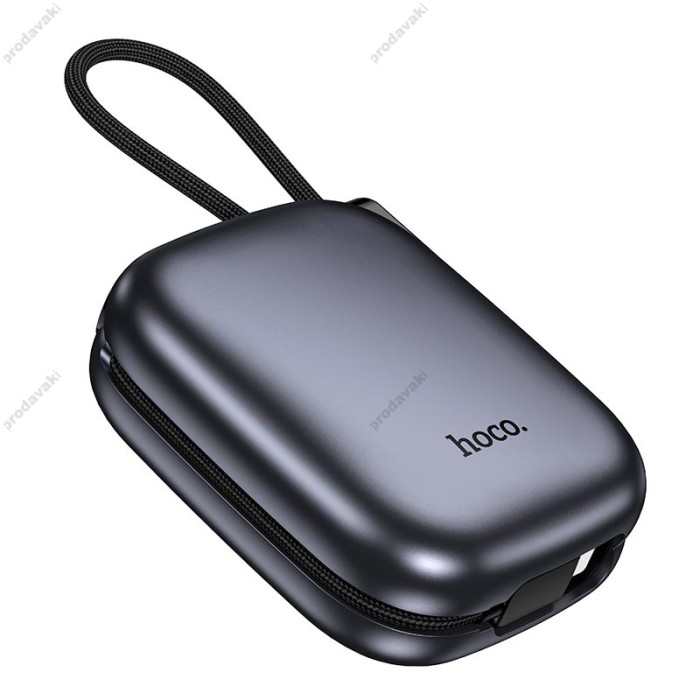 Повербанк портативний акумулятор Power Bank Hoco Q49 Peak 20W 10000 mAh Metal-grey