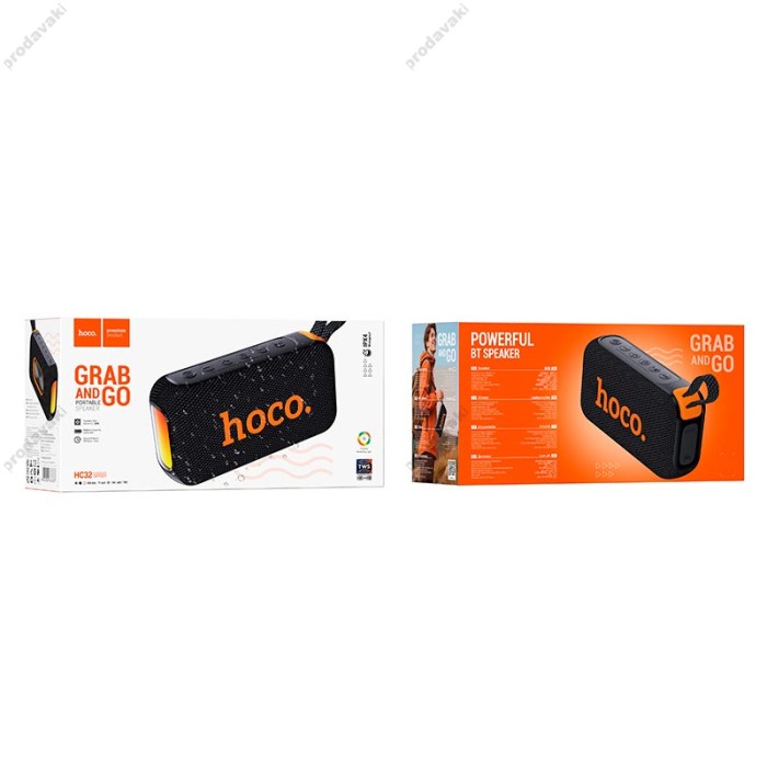 Портативна колонка Bluetooth HOCO HC32 Smart sound sports BT speaker ipx4 20W Black