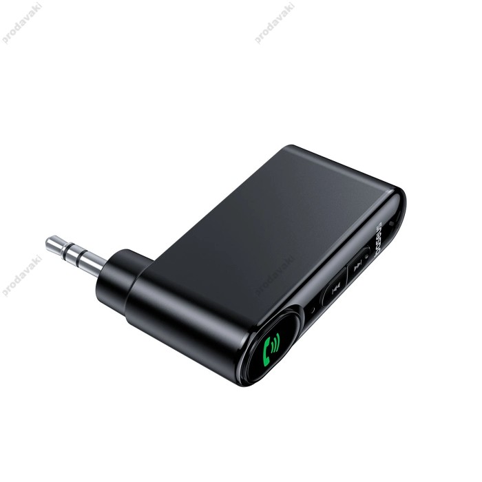 Автомобільний Bluetooth адаптер Baseus AUX MP3 WAV авто магнітоли BSBA-02 Black