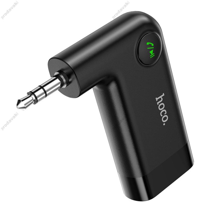 Автомобільний Bluetooth адаптер Hoco E53 Dawn sound авто магнітоли AUX MP3 WAV BT 5.0 Black