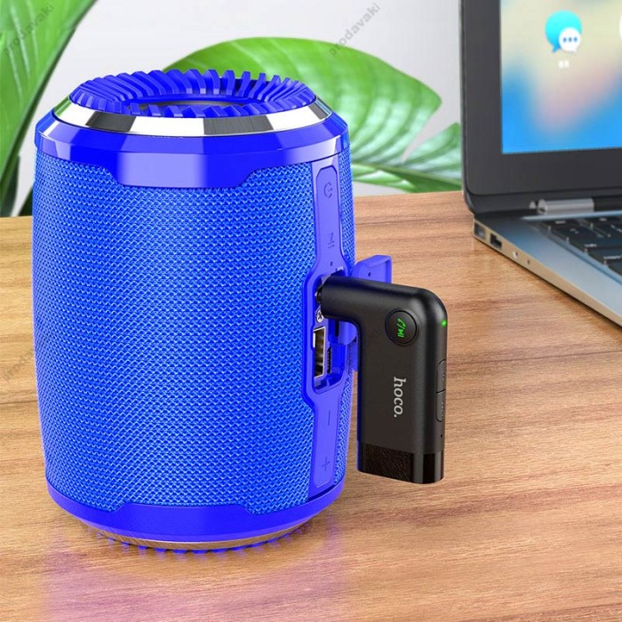 Автомобільний Bluetooth адаптер Hoco E53 Dawn sound авто магнітоли AUX MP3 WAV BT 5.0 Black