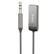 Автомобільний Bluetooth адаптер Hoco E78 Benefit car AUX BT receiver with cable BT5.3 1.2m Black