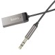 Автомобільний Bluetooth адаптер Hoco E78 Benefit car AUX BT receiver with cable BT5.3 1.2m Black