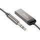 Автомобільний Bluetooth адаптер Hoco E78 Benefit car AUX BT receiver with cable BT5.3 1.2m Black
